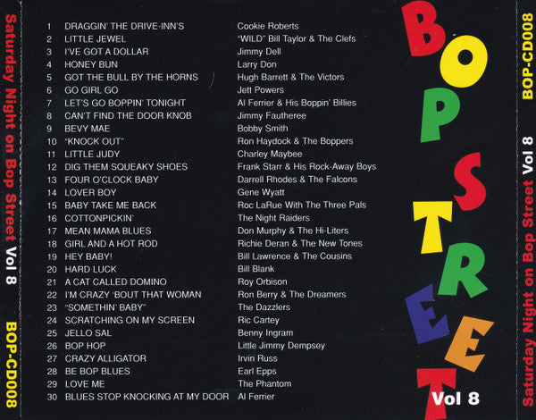 various : Saturday Night On...Bop Street Vol 8 (CD, Comp, Mono)