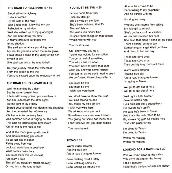 Chris Rea : The Road To Hell (CD, Album)