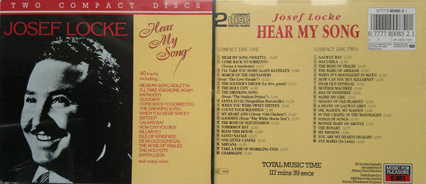 Josef Locke : Hear My Song (2xCD, Comp, Mono, RM, RP)
