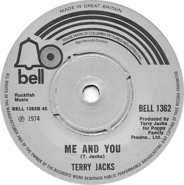 Terry Jacks : If You Go Away (7", Single)