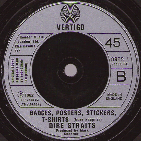 Dire Straits : Private Investigations (7", Single, Sil)