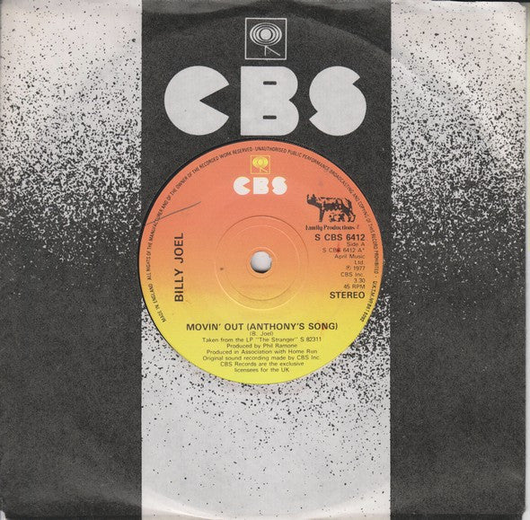 Billy Joel : Movin' Out (Anthony's Song) / Vienna (7", Single)