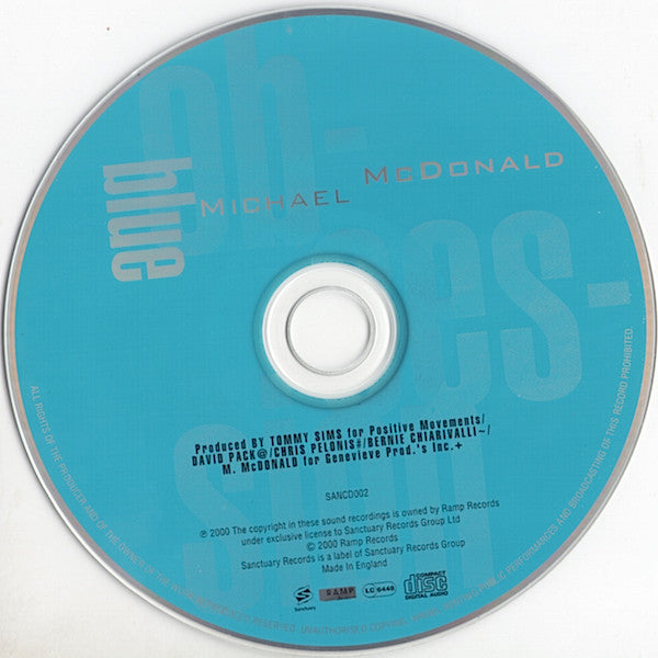 Michael McDonald : Blue Obsession (CD, Album)
