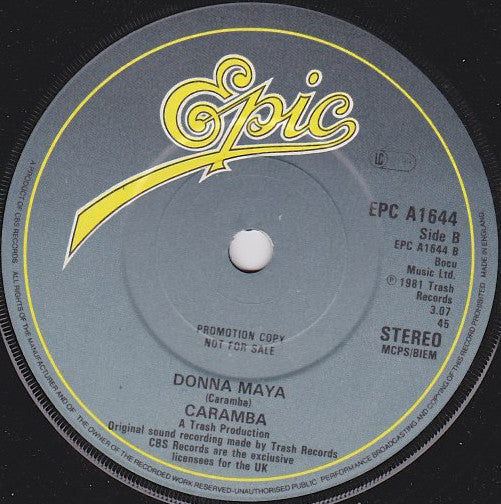 Caramba : Hubba Hubba Zoot Zoot (7", Promo)
