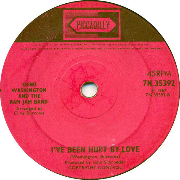 Geno Washington & The Ram Jam Band : She Shot A Hole In My Soul (7", Single, Sol)