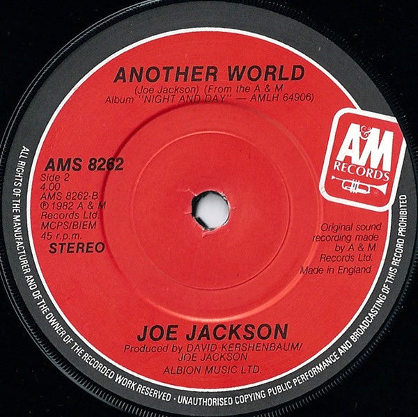 Joe Jackson : Steppin' Out (7", Single, Pic)