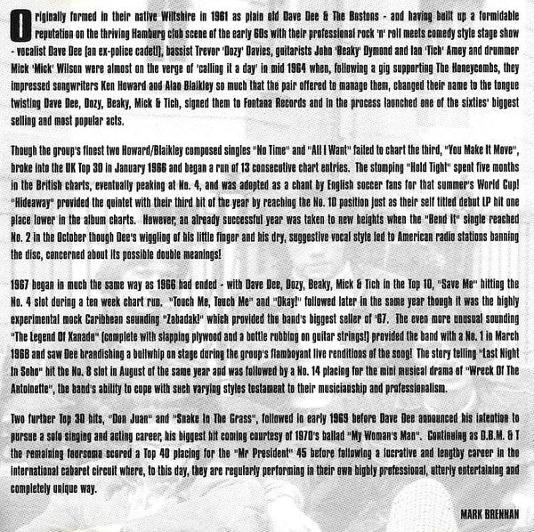 Dave Dee, Dozy, Beaky, Mick & Tich : The Best Of Dave Dee, Dozy, Beaky, Mick & Tich (CD, Comp)