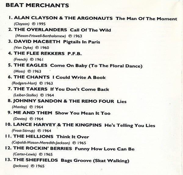 Various : Beat Merchants (CD, Comp)