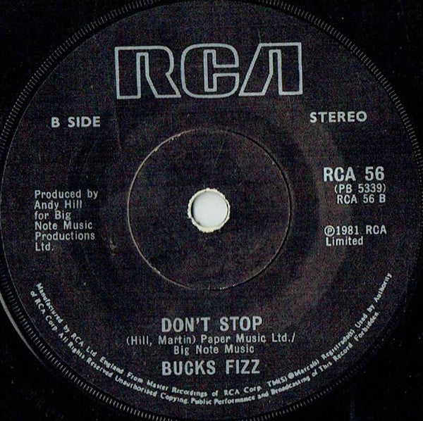 Bucks Fizz : Making Your Mind Up (7", Single, Sol)