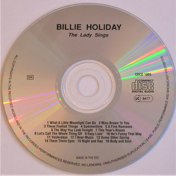 Billie Holiday : The Lady Sings (CD, Comp)