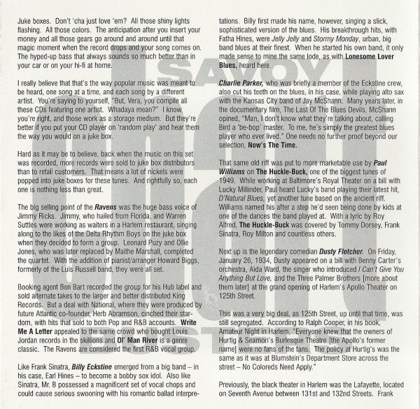 Various : Savoy Chart Busters (CD, Comp)