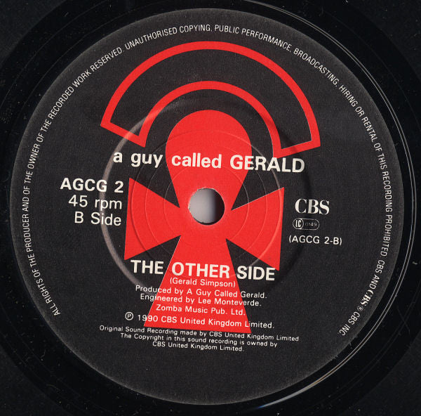 A Guy Called Gerald : Automanikk (Live Gun Shot Mix) (7", Single)