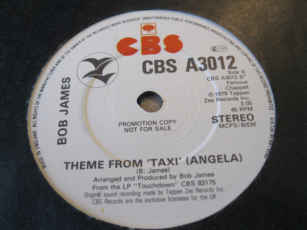 Bob James : Shepherds Song / Theme From 'Taxi' (Angela) (7", Single, Promo)