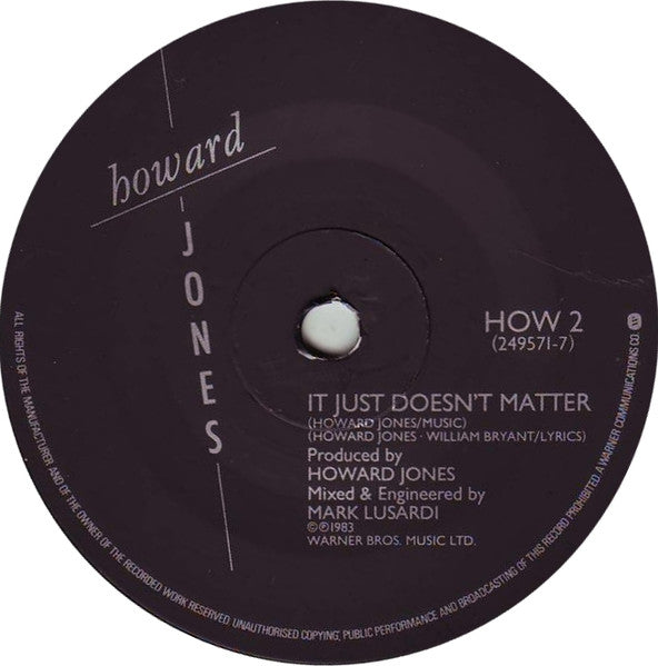Howard Jones : What Is Love? (7", Single)