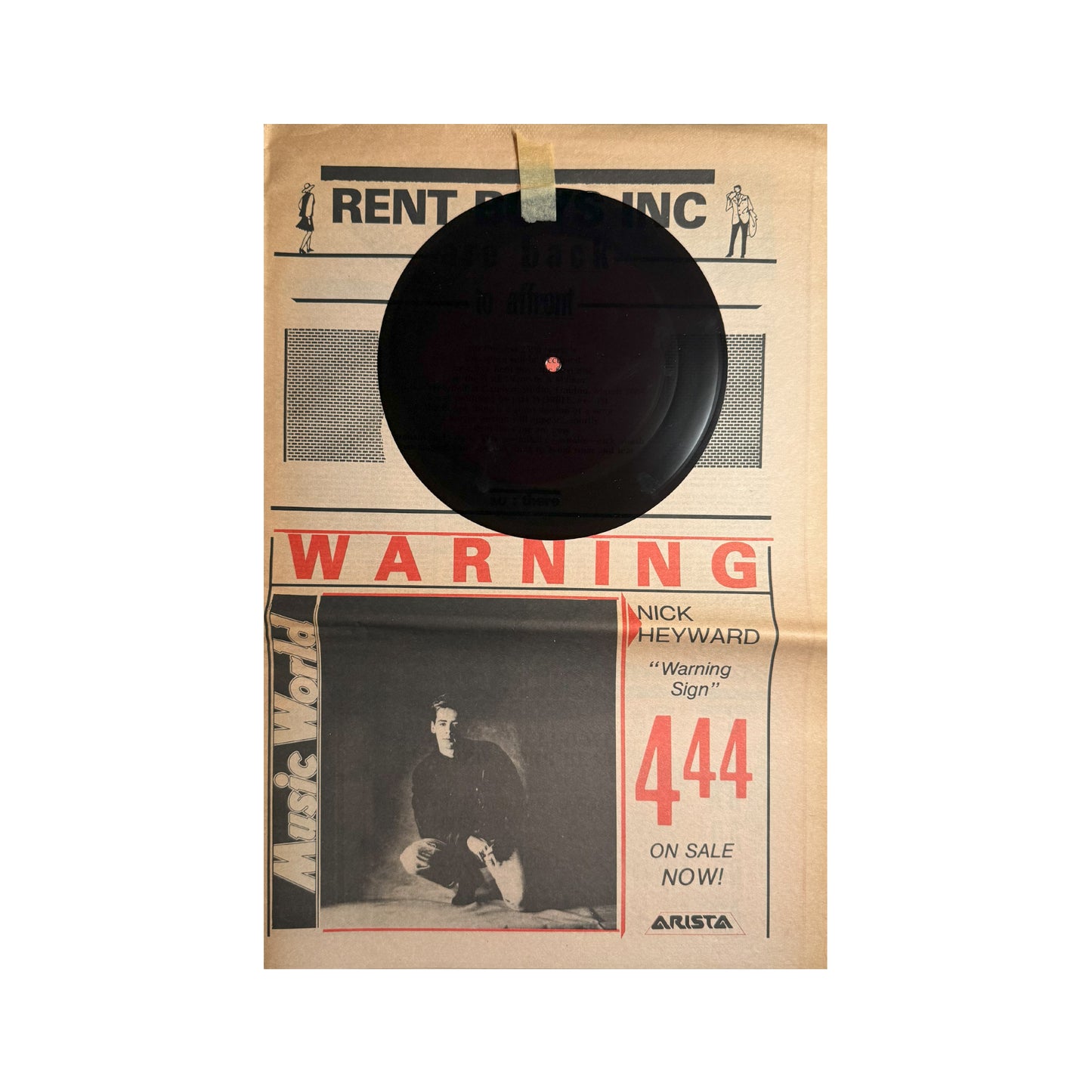 Nerve Magazine May 85 Rent Boys Flexi Disc