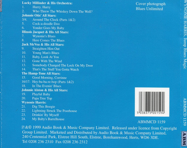 Wynonie Harris, Lucky Millinder And His Orchestra, Johnny Otis' All Stars, Illinois Jacquet And His All Stars, Jack Mcvea's All Stars, Hamp-Tone All Stars, Johnny Alston & His All Stars : Wynonie Harris - Jump Blues Magic (CD, Comp)
