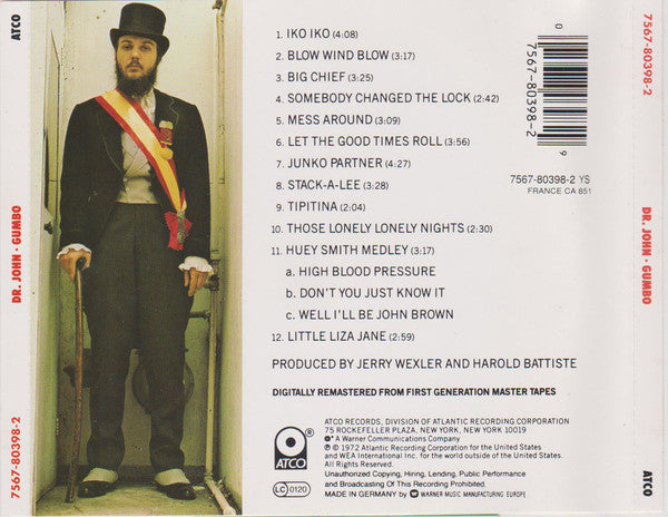 Dr. John : Dr. John's Gumbo (CD, Album, RE, RM)