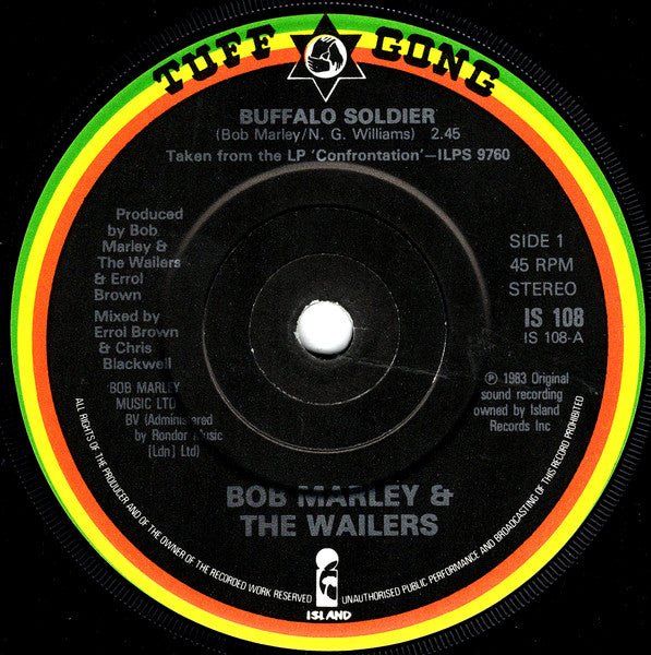 Bob Marley & The Wailers : Buffalo Soldier (7", Single, Sol)