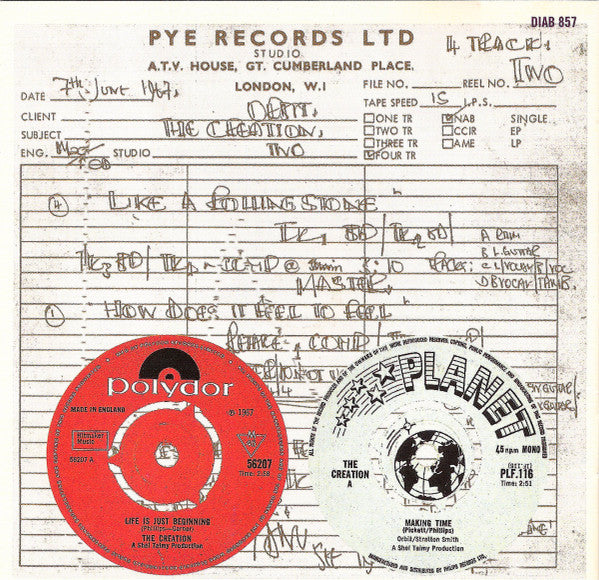 The Creation (2) : Our Music Is Red - With Purple Flashes (CD, Comp)