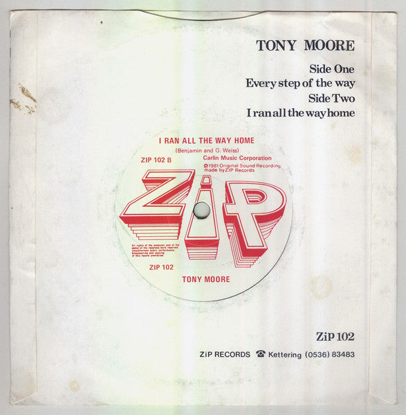 Tony Moore (34) : Every Step Of The Way (7", Single)
