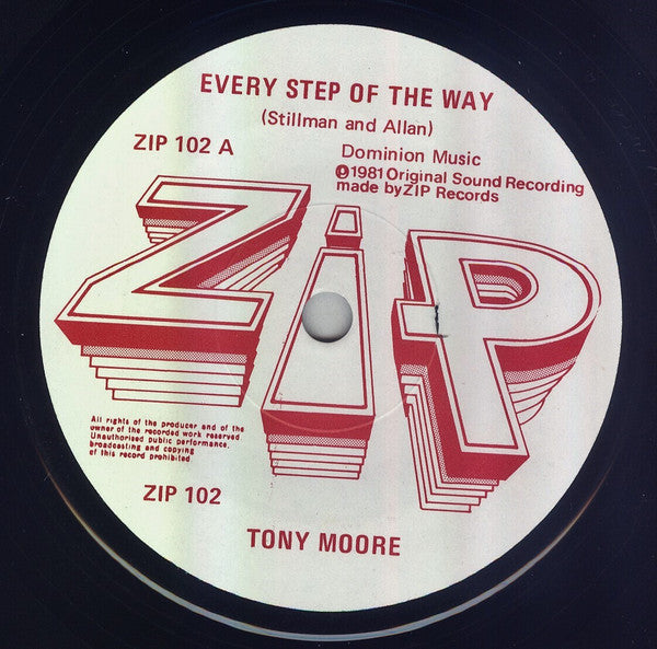 Tony Moore (34) : Every Step Of The Way (7", Single)