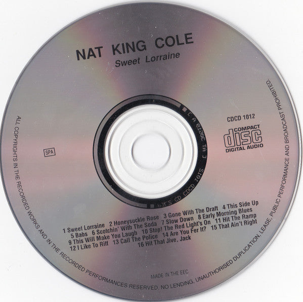 Nat King Cole : Sweet Lorraine (CD, Comp)