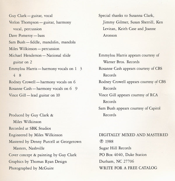 Guy Clark : Old Friends (CD, Album)