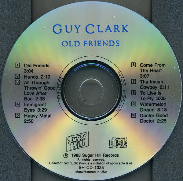 Guy Clark : Old Friends (CD, Album)