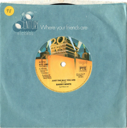 Barry White : Just The Way You Are (7", Single, Sol)