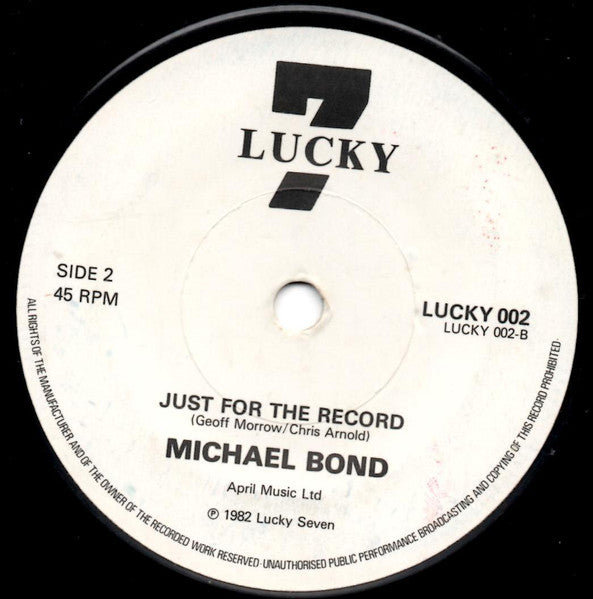 Michael Bond (4) : Julietta / Just For the Record (7", Single)
