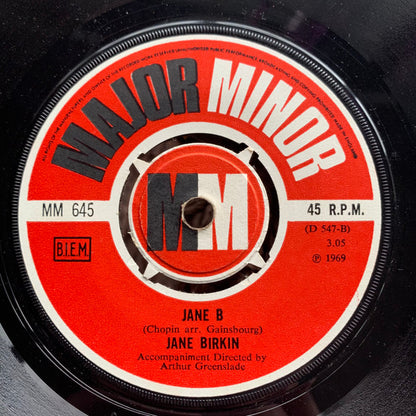 Jane Birkin & Serge Gainsbourg : Je T'aime...Moi Non Plus (7", Single, Mono, RE, RP)