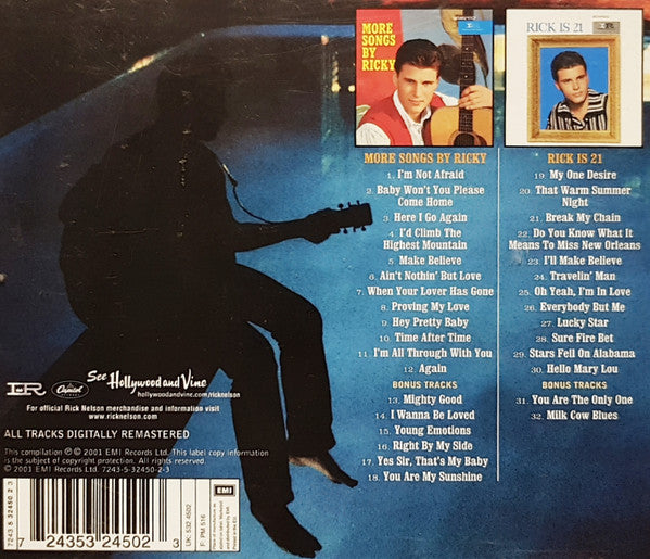 Ricky Nelson (2) : More Songs By Ricky / Rick Is 21 (CD, Comp, RM)