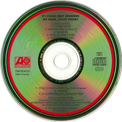 David Crosby : If I Could Only Remember My Name.... (CD, Album, RE)
