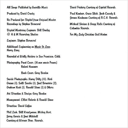 David Crosby : If I Could Only Remember My Name.... (CD, Album, RE)