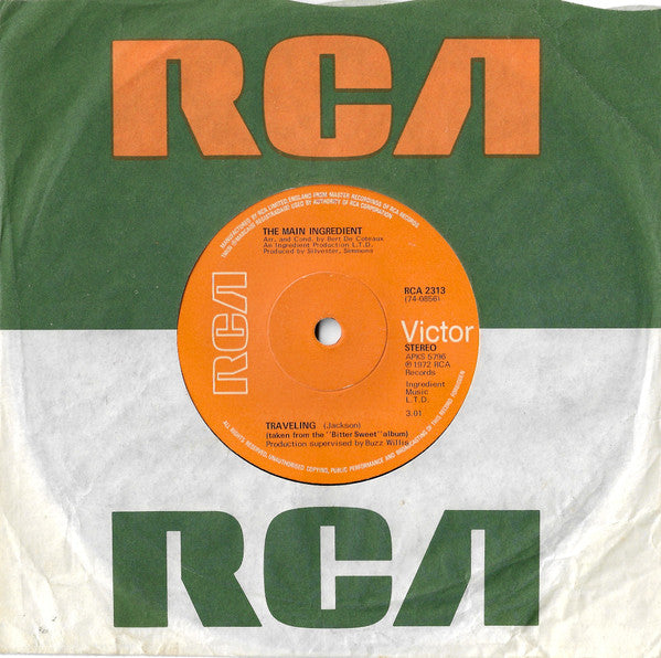 The Main Ingredient : You've Got To Take It (If You Want It) (7", Single, Sol)