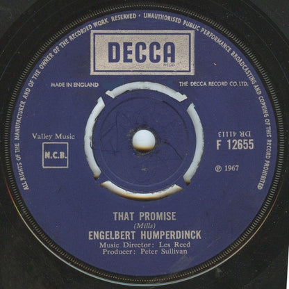 Engelbert Humperdinck : The Last Waltz / That Promise (7", Single)