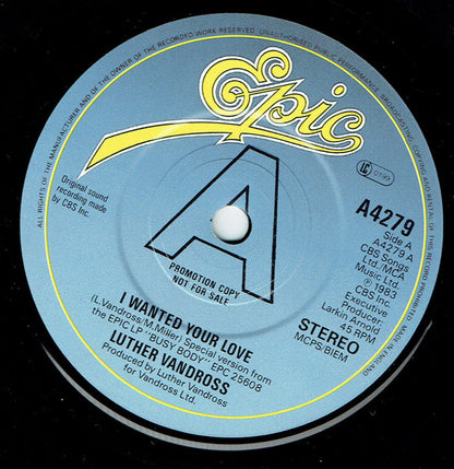 Luther Vandross : Superstar / Until You Come Back To Me (That's What I'm Gonna Do) (7", Promo, Pic)