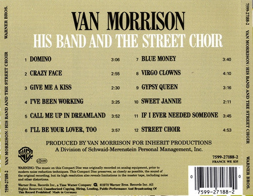 Van Morrison : His Band And The Street Choir (CD, Album, RE)