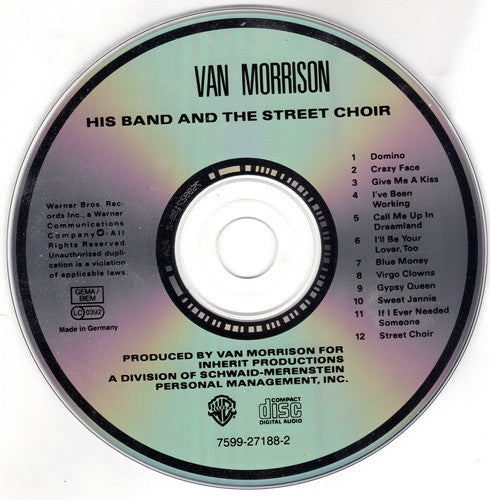 Van Morrison : His Band And The Street Choir (CD, Album, RE)