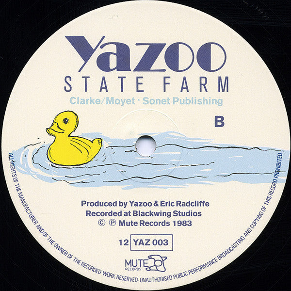 Yazoo : Nobody's Diary / State Farm (12", Single)