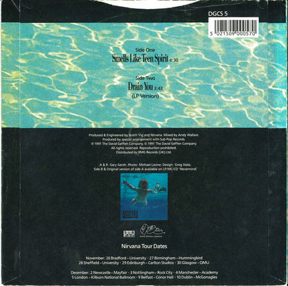 Nirvana : Smells Like Teen Spirit (7", Single, Sil)