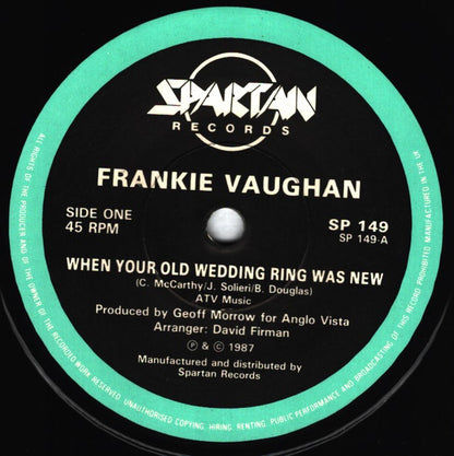 Frankie Vaughan : When Your Old Wedding Ring Was New  (7", Single)