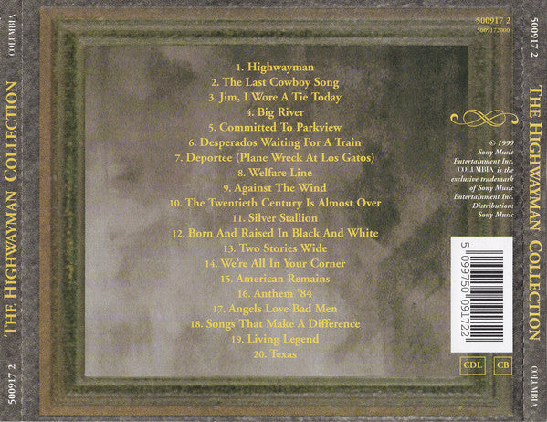 Willie Nelson, Johnny Cash, Waylon Jennings, Kris Kristofferson : The Highwayman Collection (CD, Comp)