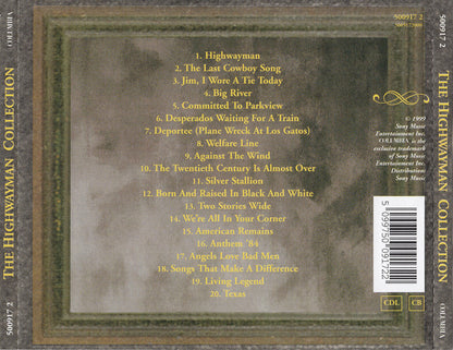 Willie Nelson, Johnny Cash, Waylon Jennings, Kris Kristofferson : The Highwayman Collection (CD, Comp)