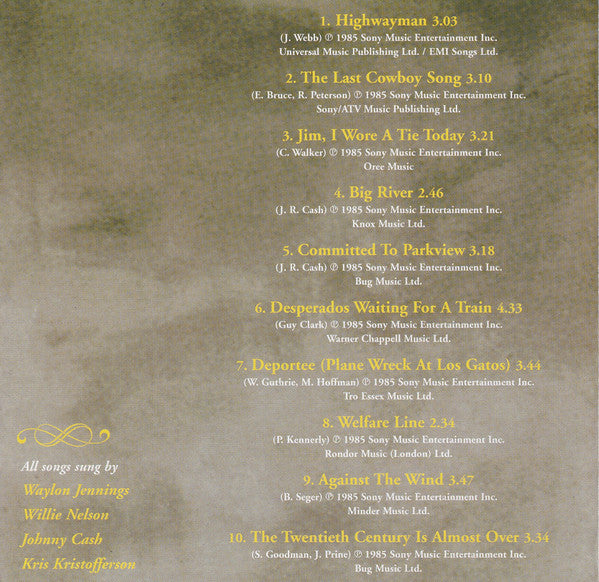 Willie Nelson, Johnny Cash, Waylon Jennings, Kris Kristofferson : The Highwayman Collection (CD, Comp)