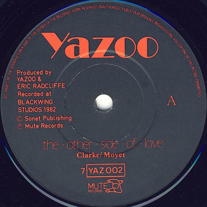 Yazoo : The Other Side Of Love (7", Single)