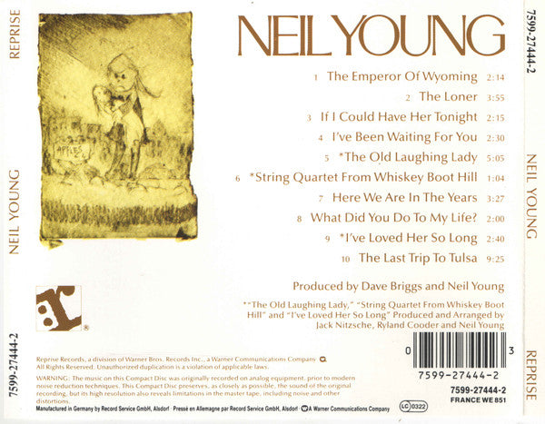 Neil Young : Neil Young (CD, Album, RE, WME)