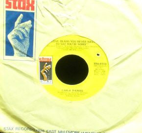 Carla Thomas : You've Got A Cushion To Fall On / Love Means You Never Have To Say You're Sorry (7")
