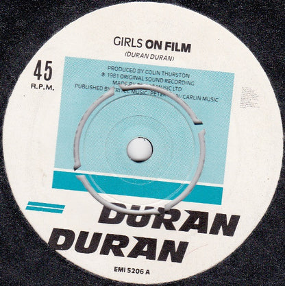 Duran Duran : Girls On Film (7", Single, Pus)