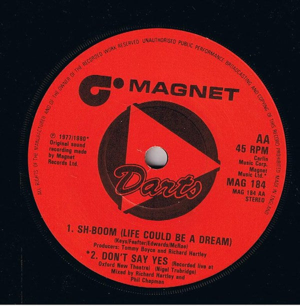 Darts : White Christmas / Sh-Boom (7", Single, Sol)